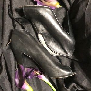 Vince Camino Black Leather Bootie